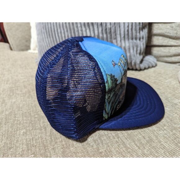 Vintage THE ALAMO Foam Rope Hat Cap '80s Snapback Mesh TRUCKER San Antonio Texas - Picture 5 of 9